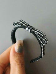 Black White Bowknot 1/6 BJD Headband Detail | ToastDoll