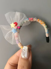 Vibrant Bow 1/6 BJD Headband - Handmade Doll Headpiece - ToastDoll