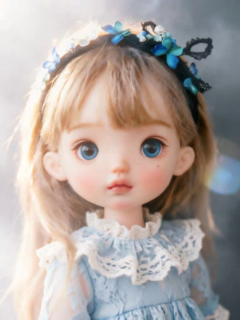 Blue Butterfly 1/6 BJD Headband | ToastDoll