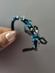 Blue Butterfly 1/6 BJD Headband - Handmade Doll Headpiece - ToastDoll
