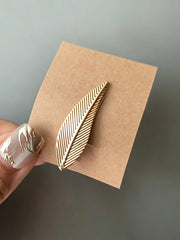 Gold Leaf 1/6 BJD Hair Clip - Handmade Doll Headpiece - ToastDoll