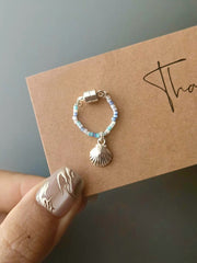 Blue Shell Blythe 1/6 BJD Necklace - Handmade Doll Jewelry - ToastDoll