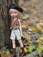Handmade Outfit for Blythe/Obitsu,Plaid Waistcoat and Shorts Suit Set