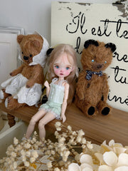 Pink Green Summer 1/6 BJD Set - Handmade Doll Clothes - ToastDoll
