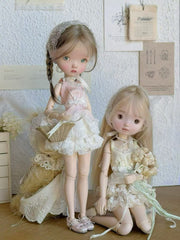 Cream Lace Tutu Blythe BJD Set | ToastDoll