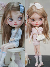 Coquette Blue Pink Blythe Outfit - Handmade Doll Clothes - ToastDoll