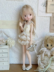 Bow Ballet Mary Jane Blythe Flats On Doll Display | ToastDoll
