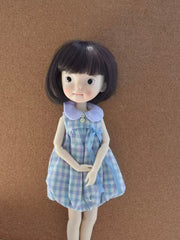 Country Plaid Blythe 1/6 BJD Dress - Handmade Doll Clothes - ToastDoll