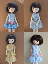 Country Plaid Blythe 1/6 BJD Dress - Handmade Doll Clothes - ToastDoll