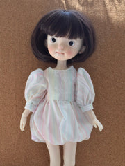 Pink White Vintage Little Girl Blythe BJD Dress | ToastDoll