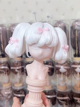 Handmade BJD Wig, Styled Hair with High Pigtails