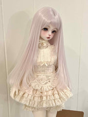 Handmade BJD Wig, Long Layered Straight Hair