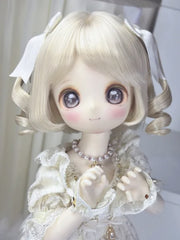 Handmade Blythe/BJD Wig, Short Bouncy Waves with Bangs