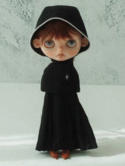 Handmade Outfit for Blythe/Obitsu, Nun-inspired Dress Set