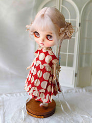 Retro Dot Blythe 1/6 BJD Outfit - Handmade Doll Clothes - ToastDoll