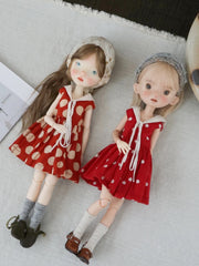 Dotted Pleated 1/6 BJD Outfit | ToastDoll