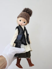 Chic Winter Blythe BJD Outfit - Handmade Doll Clothes - ToastDoll