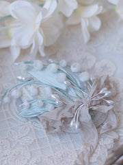 Blue Lily Blythe Hair Clip - Handmade Doll Headpiece - ToastDoll