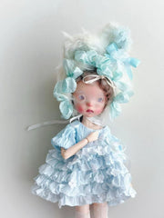 Pink Blue Bunny Blythe 1/6 BJD Set - Handmade Doll Clothes - ToastDoll