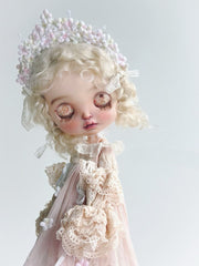 Floral Crown Blythe Set - Handmade Doll Clothes - ToastDoll