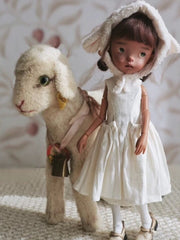 Vintage Mori White Blythe 1/6 BJD Dress | ToastDoll