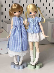 Gingham Squad Blythe 1/6 BJD Blue Set | ToastDoll