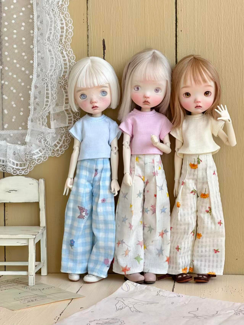 Casual Tee Pants Blythe BJD Set | ToastDoll