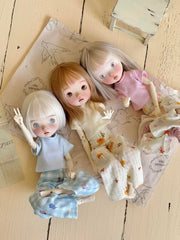 Casual Tee Pants Blythe BJD Set On Doll Display | ToastDoll