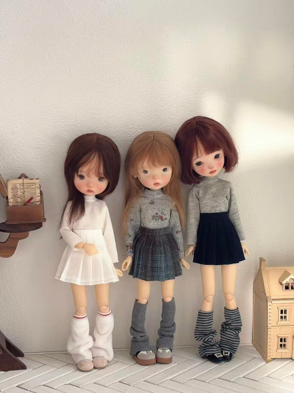 Minimalist Fall Blythe BJD Skirt Set | ToastDoll