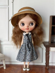 Blue Floral Blythe 1/6 BJD Dress | ToastDoll