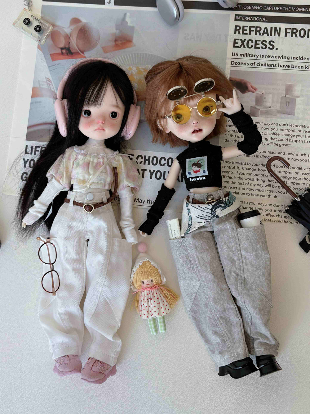 Cool Tank Top Pants Blythe 1/6 Bjd Outfit | ToastDoll