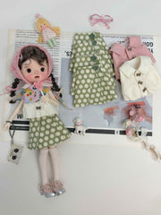 Bud Vest Pleated Skirt Blythe 1/6 Bjd Outfit | ToastDoll