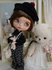 Beatrice Custom Blythe OOAK Full Body View | ToastDoll
