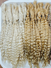 Natural Hand-dyed Mohair for Doll Wig, Mohair Strands Mohair Locks, Curl