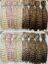 Natural Hand-dyed Mohair for Doll Wig, Mohair Strands Mohair Locks, Curl