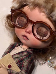 OOAK Custom Blythe Doll For Commission, Vintage Plaid