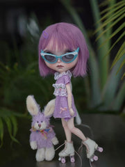 OOAK Custom Blythe Doll For Commission, Violet Bob