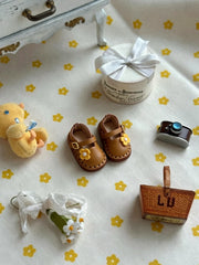 Brown Cute Flower Blythe Mary Janes | ToastDoll