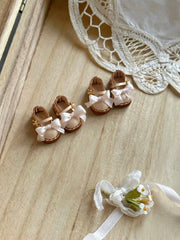 Bow Vintage Blythe Mary Janes - Handmade Doll Shoes - ToastDoll