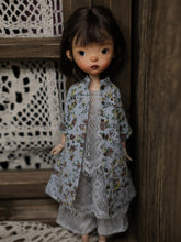 Handmade Outfit for Blythe/ Ob24/ Ob22/ Azone, Retro Floral Shirt Set