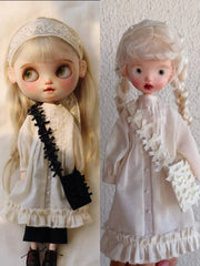 Pleated Cotton Blythe 1/6 BJD Outfit | ToastDoll