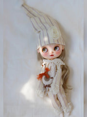 Striped Cotton Blythe 1/6 BJD Pajamas | ToastDoll