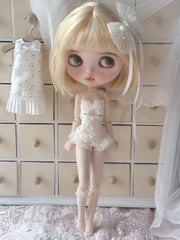Lace Lingerie Blythe 1/6 BJD Set On Doll Display | ToastDoll