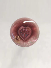 Handmade Blythe Eyechips, Pink Tone, Heart