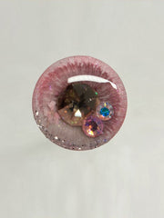 Handmade Blythe Eyechips, Pink Tone, Crystal