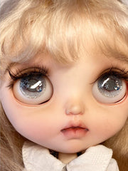 Handmade Blythe Eyechips, Blue Tone, Flower
