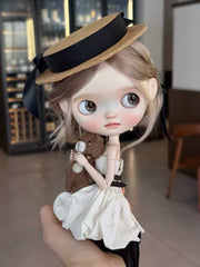 Sophie Custom Blythe OOAK - Chic Parisian Dream Doll - ToastDoll
