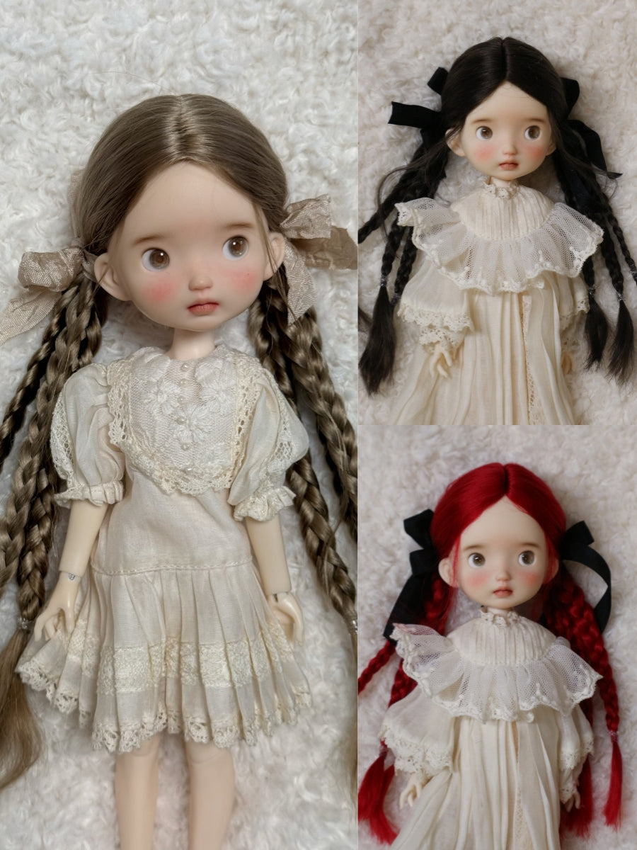 Twin Braids Handmade 1/6 BJD Wig | ToastDoll