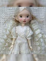 Low Wavy Fluffy Pigtails Handmade 1/6 BJD Wig - ToastDoll