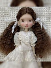 Low Wavy Fluffy Pigtails Handmade 1/6 BJD Wig - ToastDoll